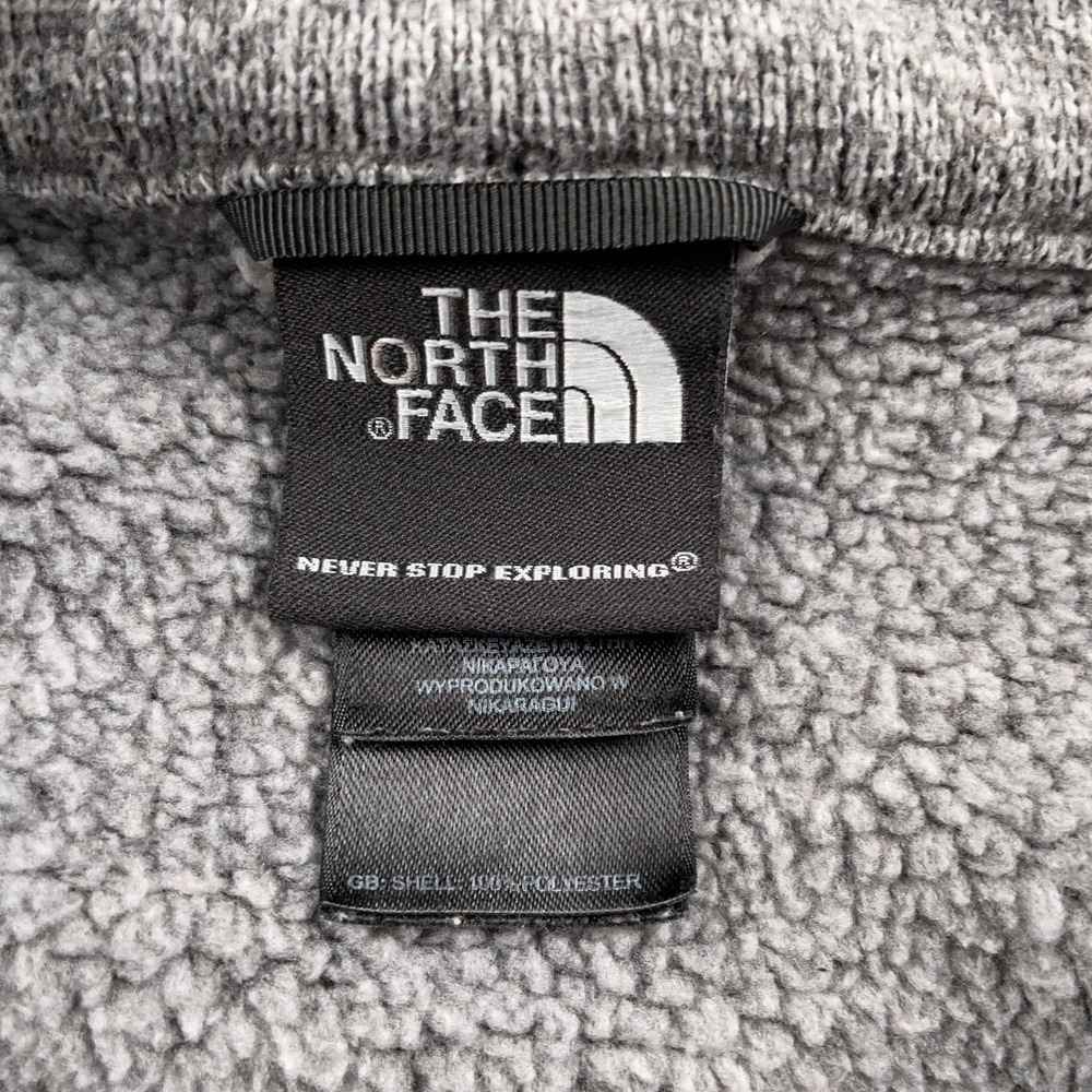 The North Face Sweater Mens Medium Gray Gordon Lyons 1/4 Zip Fleece Pullover - Picture 6 of 10